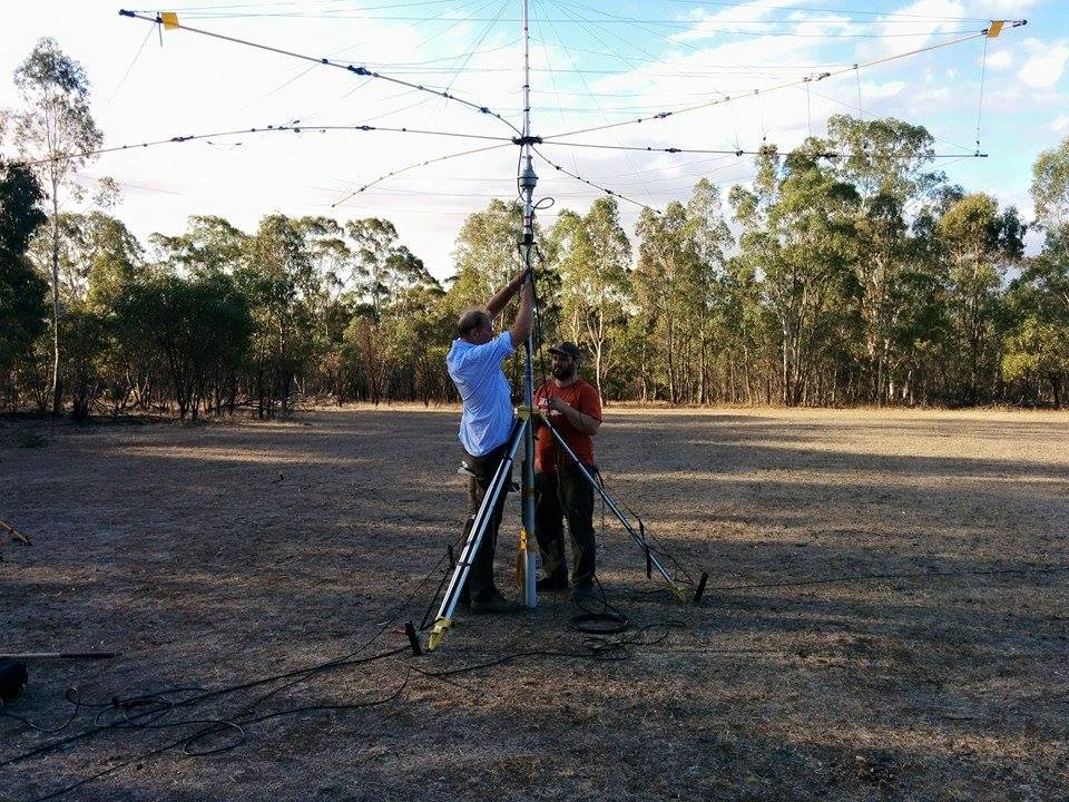 20m Folding Hex Beam assembly