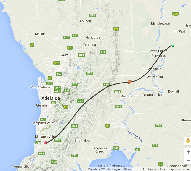 Willunga Balloon Prediction July 2016