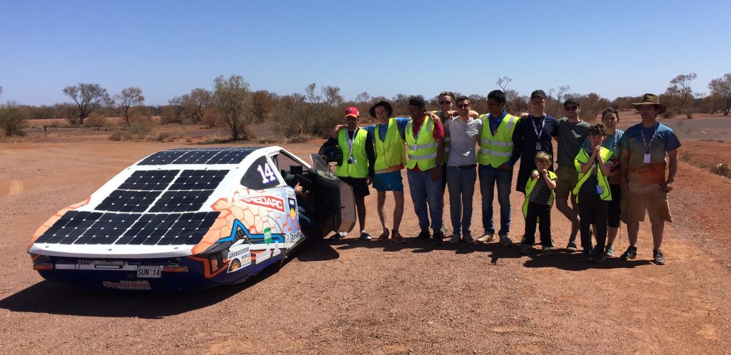 The Flinders University Automotive Solar Team, and their Solar Car